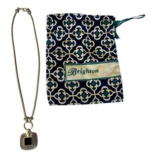 Brighton Silver and Black Necklace with Elegant Design